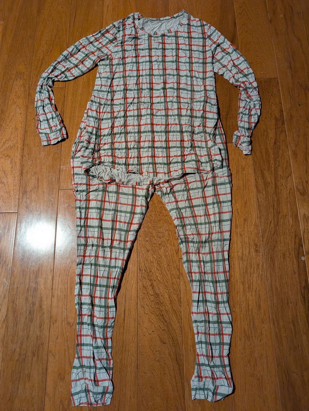 Women's Kyte Plaid Long-Sleeve Pajama Set - Retired Hunter Plaid Print - Sz XL
